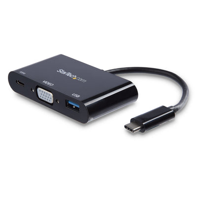 StarTech.com CDP2VGAUACP - USB-C to VGA Multifunction Adapter - PD