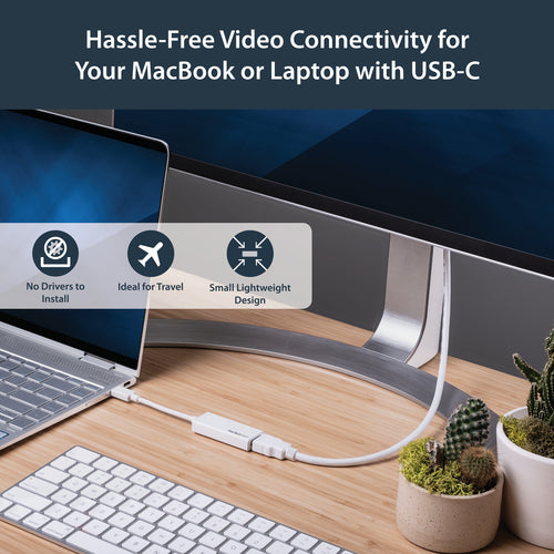 StarTech.com CDP2HD4K60W - USB C to HDMI Adapter - 4K 60Hz