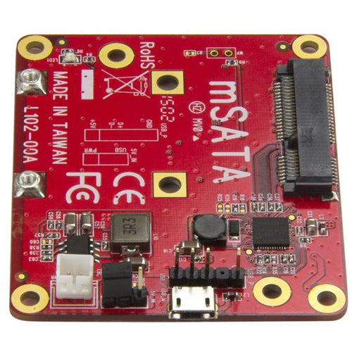 StarTech.com PIB2MS1 - USB to mSATA Converter for Raspberry Pi