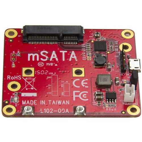 StarTech.com PIB2MS1 - USB to mSATA Converter for Raspberry Pi