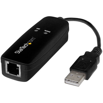 USB56KEMH2 - STARTECH.COM USB 2.0 FAX MODEM 56K V.92 EXTERNAL HARDWARE DIAL UP ADAPTER 2 YR