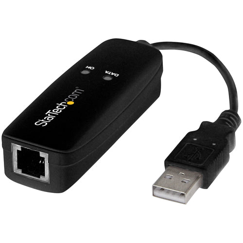 USB56KEMH2 - STARTECH.COM USB 2.0 FAX MODEM 56K V.92 EXTERNAL HARDWARE DIAL UP ADAPTER 2 YR