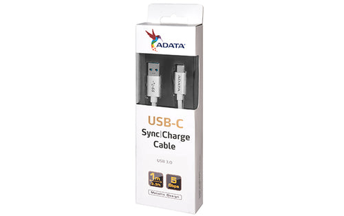 ACA3AL-100CM-CSV - ADATA USB3.2 Type-C (M) to USB Type A (M) Cable 1m 5Gbps 15W