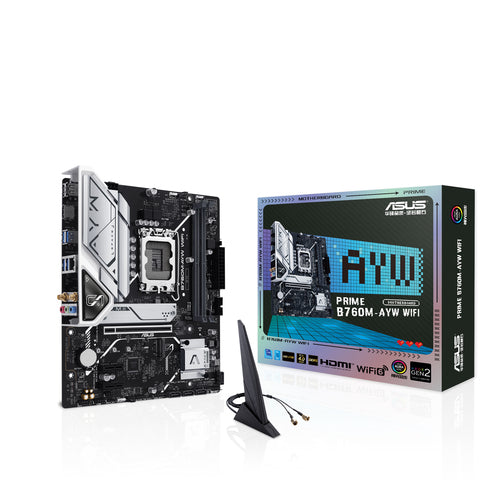 90MB1FK0-M0UAY0 - ASUS B760M-AYW WIFI MOTHERBOARD