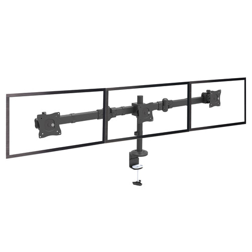 STARTECH.COM DESK MOUNT TRIPLE MONITOR ARM ADJUSTABLE - 3 VESA 27" DISPLAYS 5 YR
