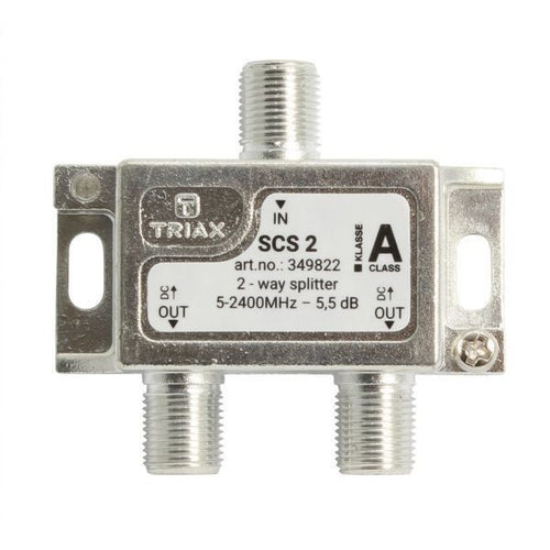 RF 2-Way Splitter 2.4GHz. Coaxial Splitter for SAT-IF & MATV Distribution Networks.