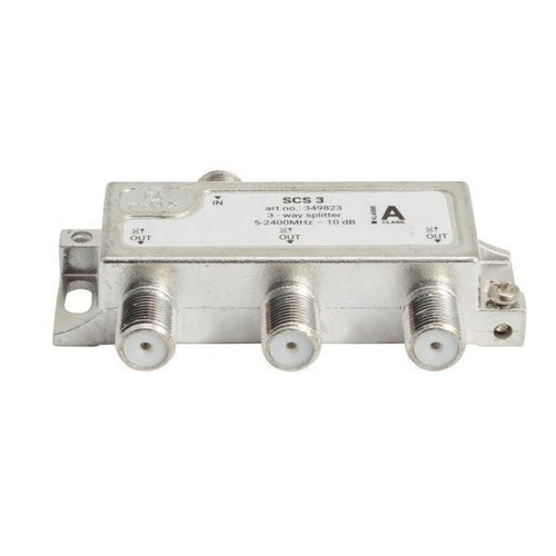 RF 3-Way Splitter 5 2400MHz. All Ports Power Pass - Diode Steered