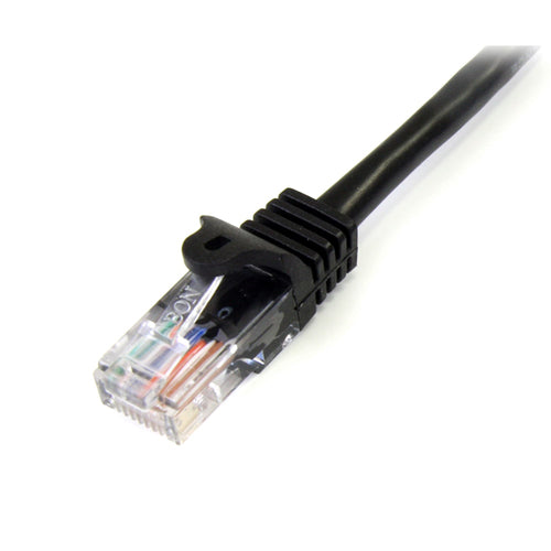 45PAT2MBK - STARTECH.COM 2M BLACK CAT5E / CAT 5 SNAGLESS PATCH CABLE 2 M LTW