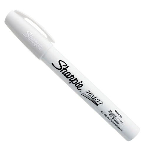 12-Pack Paint Oil -Based Medium Point White Colour Marker Pens