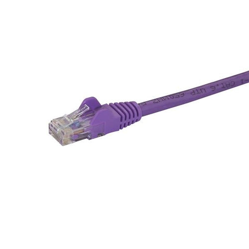 N6PATC50CMPL - STARTECH.COM 0.5M PURPLE CAT6 ETHERNET PATCH CABLE - SNAGLESS, LTW