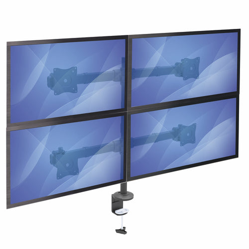 STARTECH.COM DESK MOUNT QUAD MONITOR ARM ARTICULATING - 4 VESA 27" DISPLAYS 5 YR