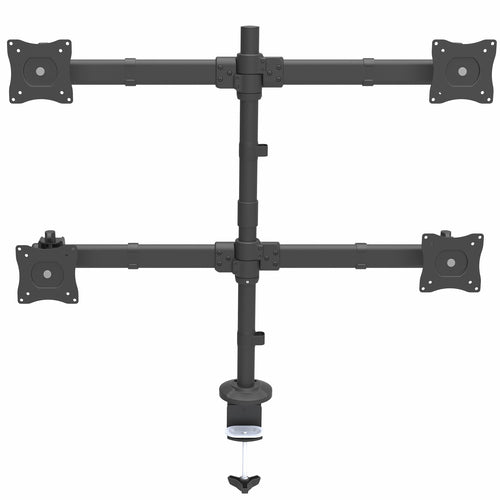 STARTECH.COM DESK MOUNT QUAD MONITOR ARM ARTICULATING - 4 VESA 27" DISPLAYS 5 YR