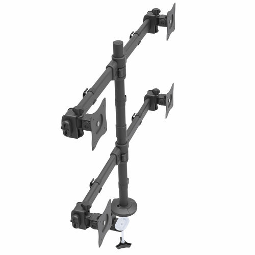 STARTECH.COM DESK MOUNT QUAD MONITOR ARM ARTICULATING - 4 VESA 27" DISPLAYS 5 YR