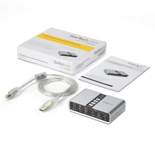 StarTech.com ICUSBAUDIO7D - USB Audio Adapter Sound Card