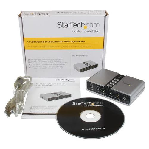 StarTech.com ICUSBAUDIO7D - USB Audio Adapter Sound Card