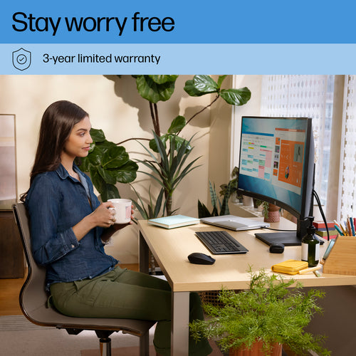 HP P34hc G4 34 inch WQHD USB-C Curved Monitor