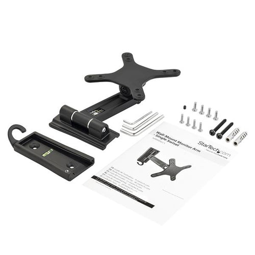 STARTECH.COM WALL MOUNT MONITOR ARM - SINGLE SWIVEL - FOR UP TO 34" MONITOR 5 YR