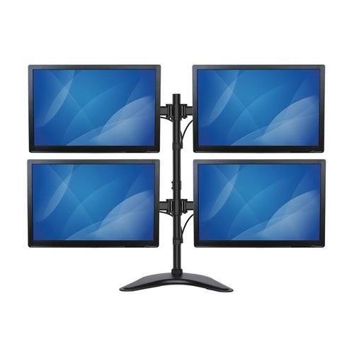 STARTECH.COM QUAD MONITOR STAND - STEEL - VESA MOUNT MONITORS UP TO 27IN 5 YR