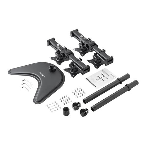 STARTECH.COM QUAD MONITOR STAND - STEEL - VESA MOUNT MONITORS UP TO 27IN 5 YR