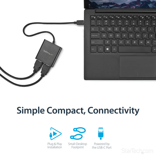 StarTech.com MSTCDP122HD - USB-C to HDMI MST Multi-Monitor Splitter