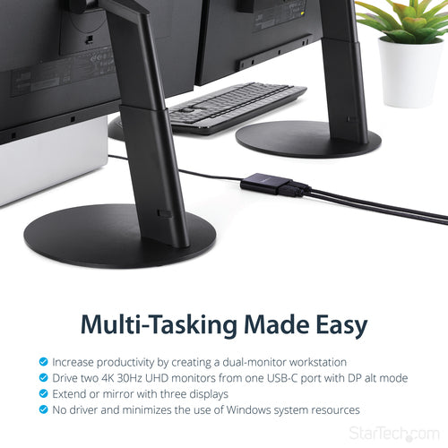 StarTech.com MSTCDP122HD - USB-C to HDMI MST Multi-Monitor Splitter
