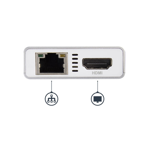 StarTech.com DKT30CHPDW - USB C Multiport Adapter - PD - Silver.