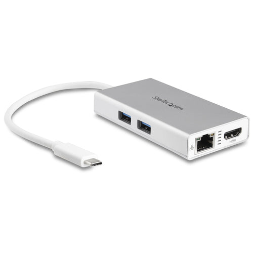 StarTech.com DKT30CHPDW - USB C Multiport Adapter - PD - Silver.