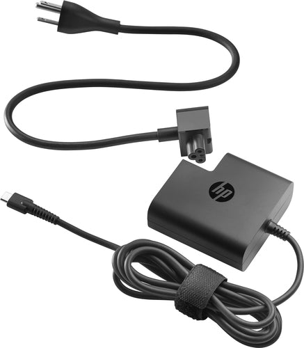 HP Power Adapter AC 65W USB-C 5VDC-20VDC Output - C6 3-Pin AC Duckhead Input