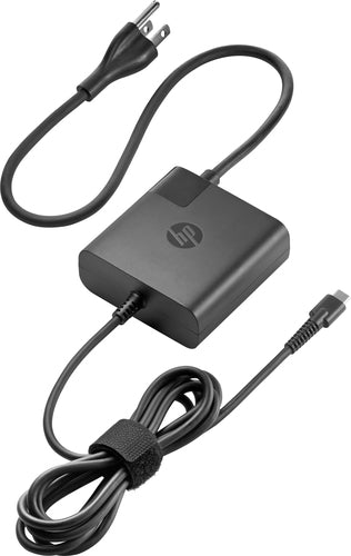 HP Power Adapter AC 65W USB-C 5VDC-20VDC Output - C6 3-Pin AC Duckhead Input