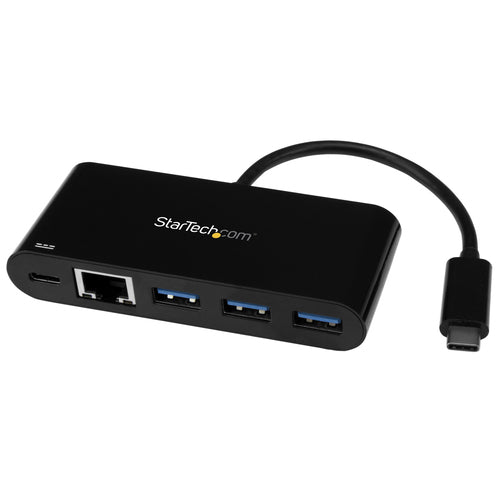 StarTech.com US1GC303APD - USB-C to GbE Adapter w/ 3-Port USB Hub