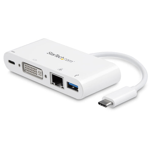 StarTech.com DKT30CDVPD - USB-C Multiport Adapter - PD - DVI - GbE