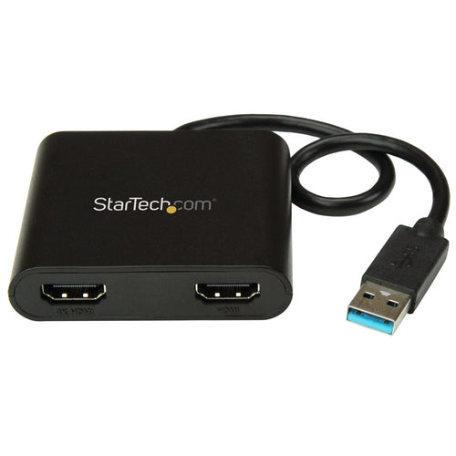 StarTech.com USB32HD2 - USB to Dual HDMI Adapter - 4K