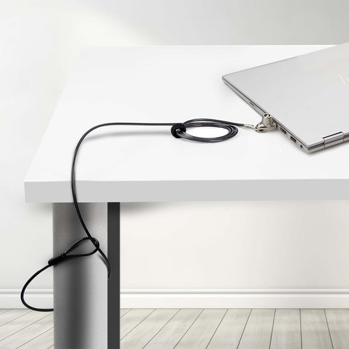 SNBLK-LAPTOP-LOCK - STARTECH.COM SLIM LOCK NOBLE WEDGE SLOT COMPATIBLE, 1.5M LOCKING CABLE, 2 YR