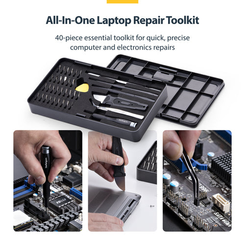 LAPTOP-TOOL-KIT - STARTECH.COM 40-PIECE COMPUTER REPAIR TOOLKIT, 30-BIT SCREWDRIVER SET, 2 YR