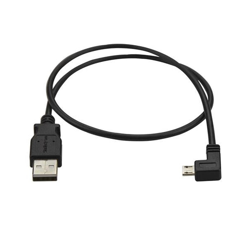 StarTech.com USBAUB50CMLA - 0.5m Left Angle Micro USB Cable - 24AWG