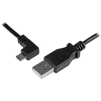 StarTech.com USBAUB50CMLA – 0,5m Micro-USB-Kabel, gewinkelt (links) – 24AWG