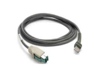 ZEBRA CBA-U23-S07ZBR CABLE - SHIELDED USB: POWER PLUS CONNECTOR 7FT. (2M) STRAIGHT 12V