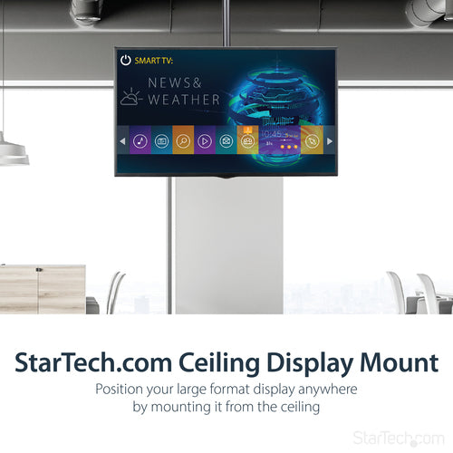 StarTech.com FPCEILPTBLP - Ceiling TV Mount - Long Pole - Steel