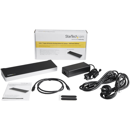 DK30CH2DPPD - STARTECH.COM USB-C DOCK - TRIPLE 4K MONITOR, 5X USB3.0, WINDOWS/MAC - 60W PD 3YR