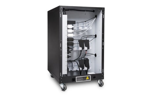 KENSINGTON AC12 CHARGING CABINET WITH WHEELS, CHROMEBOOK, SURFACE, MACBOOK, IPAD, UPTO 14"