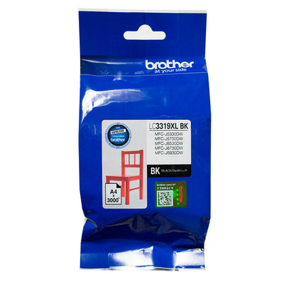 Brother LC3319XLBK - LC3319XLBK HIGH YIELD BLACK 3000 PAGES