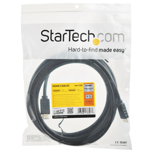 StarTech.com HDMM5MP - 5m 15 ft 4K HDMI Cable - Premium HDMI