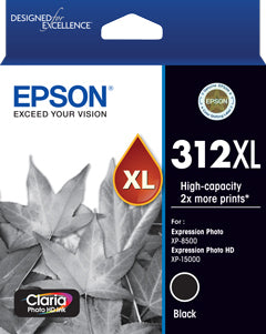 Epson C13T183192 - 312XL BLACK INK CLARIA PHOTO HD