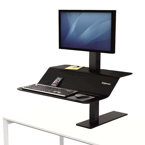 8080101 - Fellowes Lotus VE Single Monitor Sit Stand Workstation
