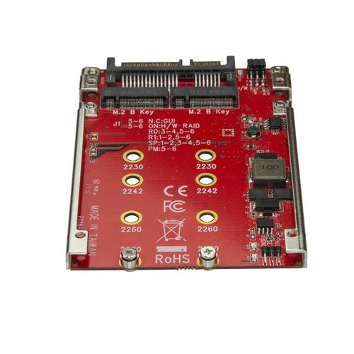 StarTech.com S322M225R - Dual-Slot M.2 to SATA Adapter - RAID