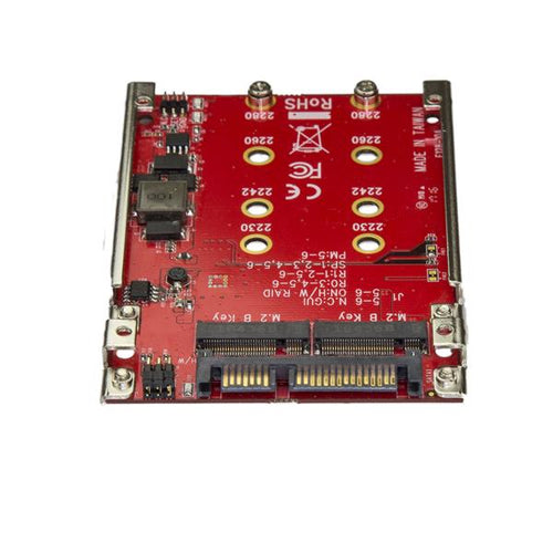 StarTech.com S322M225R - Dual-Slot M.2 to SATA Adapter - RAID