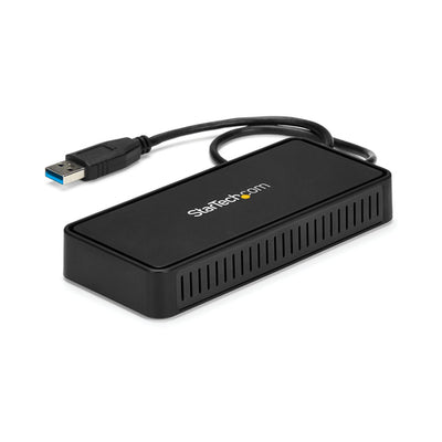 StarTech.com USBA2DPGB - USB to Dual DisplayPort Mini Dock - 4K