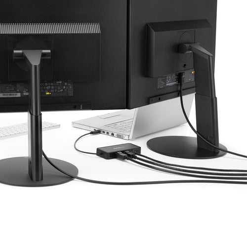 StarTech.com USBA2DPGB - USB to Dual DisplayPort Mini Dock - 4K
