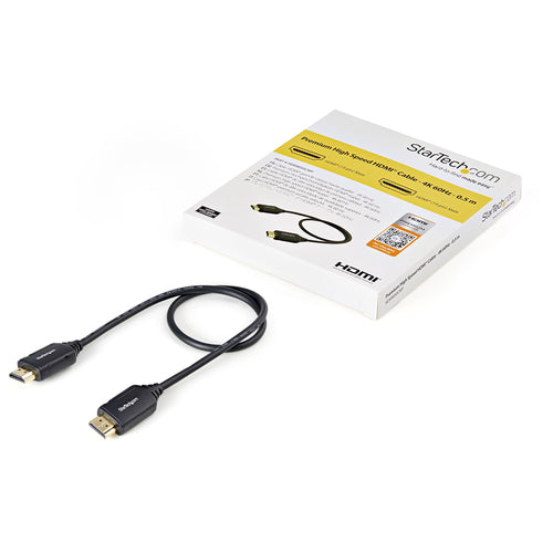 StarTech.com HDMM50CMP - 0.5m 4K HDMI Cable - Certified - 4K 60Hz