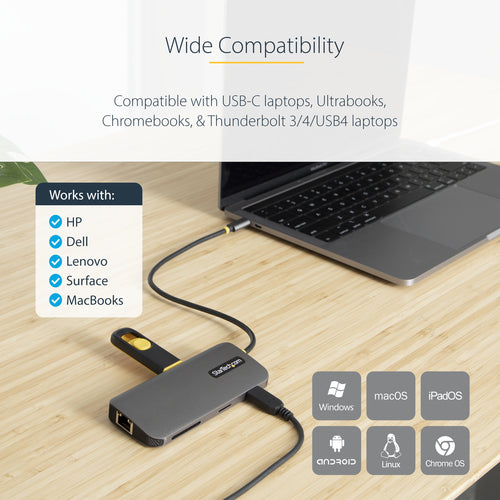 STARTECH.COM USB-C MULTIPORT ADAPTER - 4K HDMI - PD 3YR